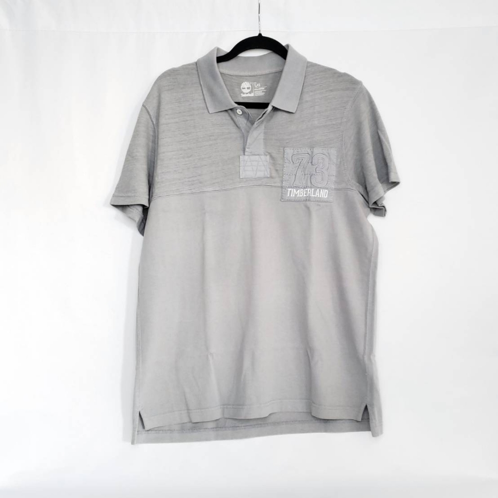 Men's Grey Timberland Polo Shirt